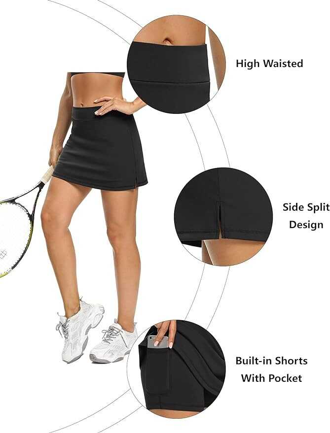 LouKeith Tennis Skirts for Women Golf Athletic Activewear Skorts Mini Summer Workout Running Shorts with Pockets