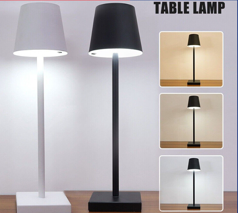 Cordless Lamp Rechargeable Table Lamp LED Nightstand Lamp Night Light Decor