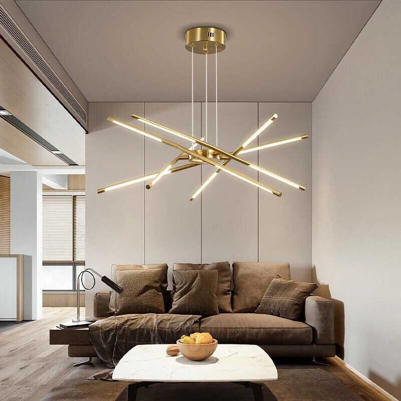 LED Pendant Light Kitchen Lamp Gold Chandelier Lighting Modern Ceiling Lights