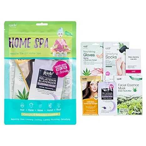 Skincare Beauty Kit | Korean Beauty | 6 Items Included | Gift set for women, Spa Gift for women | Mother's Day Gifts | Teacher Appreciation (Home Spa Kit)