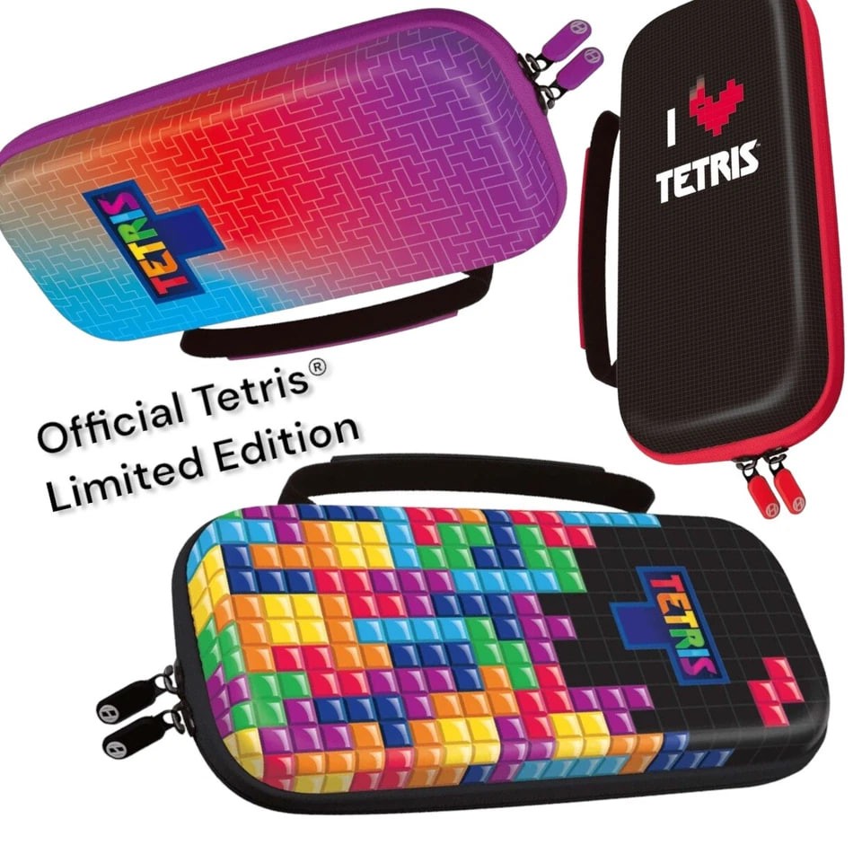 Official Tetris® Hard Shell Bag Case for Nintendo Switch OLED Lite Console-
