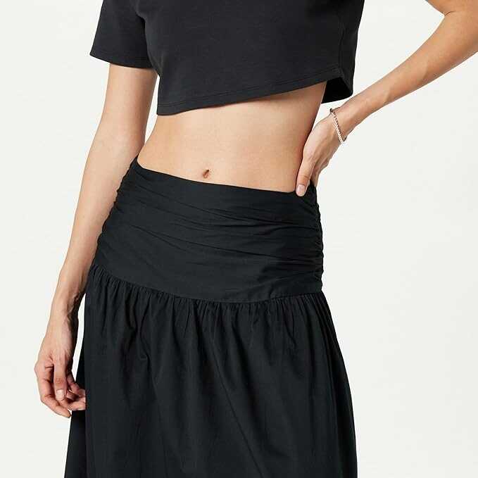 The Drop Women's Long Gathered Skirt
