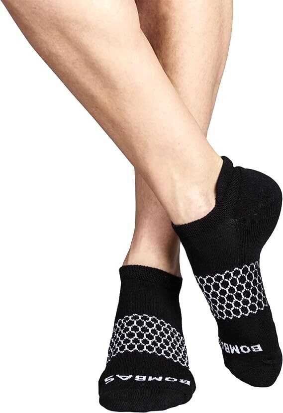 BOMBAS 5-Pack Men's ankle Socks White Honeycomb LARGE