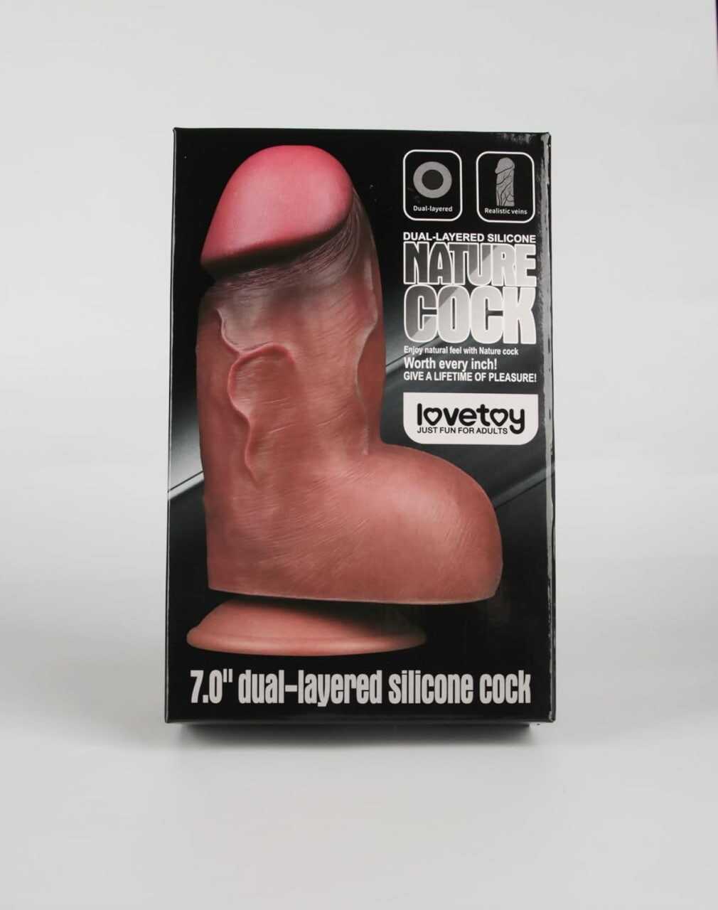 Dildo Plug 18 cm Plug with Suction Cup, Butt Plug XXL Dildo Dildo Large Silicone Giant Dildo Realistic Handmade Realistic Veins Wide Double Dildo Sex Toy Women Men