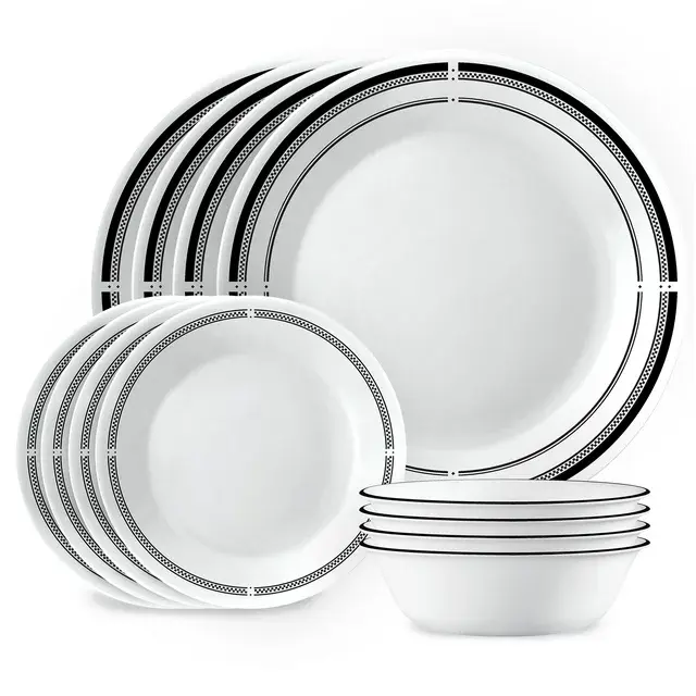 Corelle Brasserie 12-pc Dinnerware Set, Serves 4