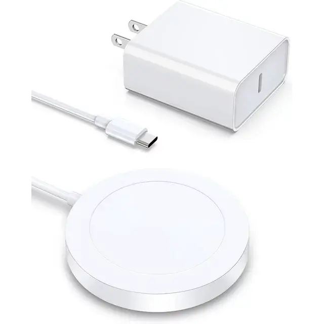 Magnetic Wireless Charger - Magnet Charging Pad Compatible with iPhone 15/15 pro/15 plus/14/14 pro/14 plus/14 pro max/ 13/13 pro/13 pro max- Mag-Safe Charger for AirPods 3/2/Pro with USB-C 20W PD