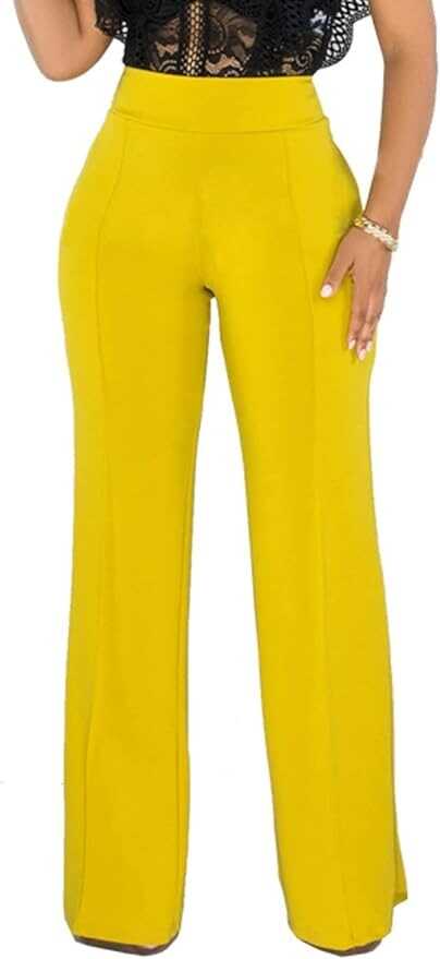 Hoefirm Work Pants for Women Business Casual Stretch Tall Straight Leg Slacks High Waisted Yoga Dress Pants