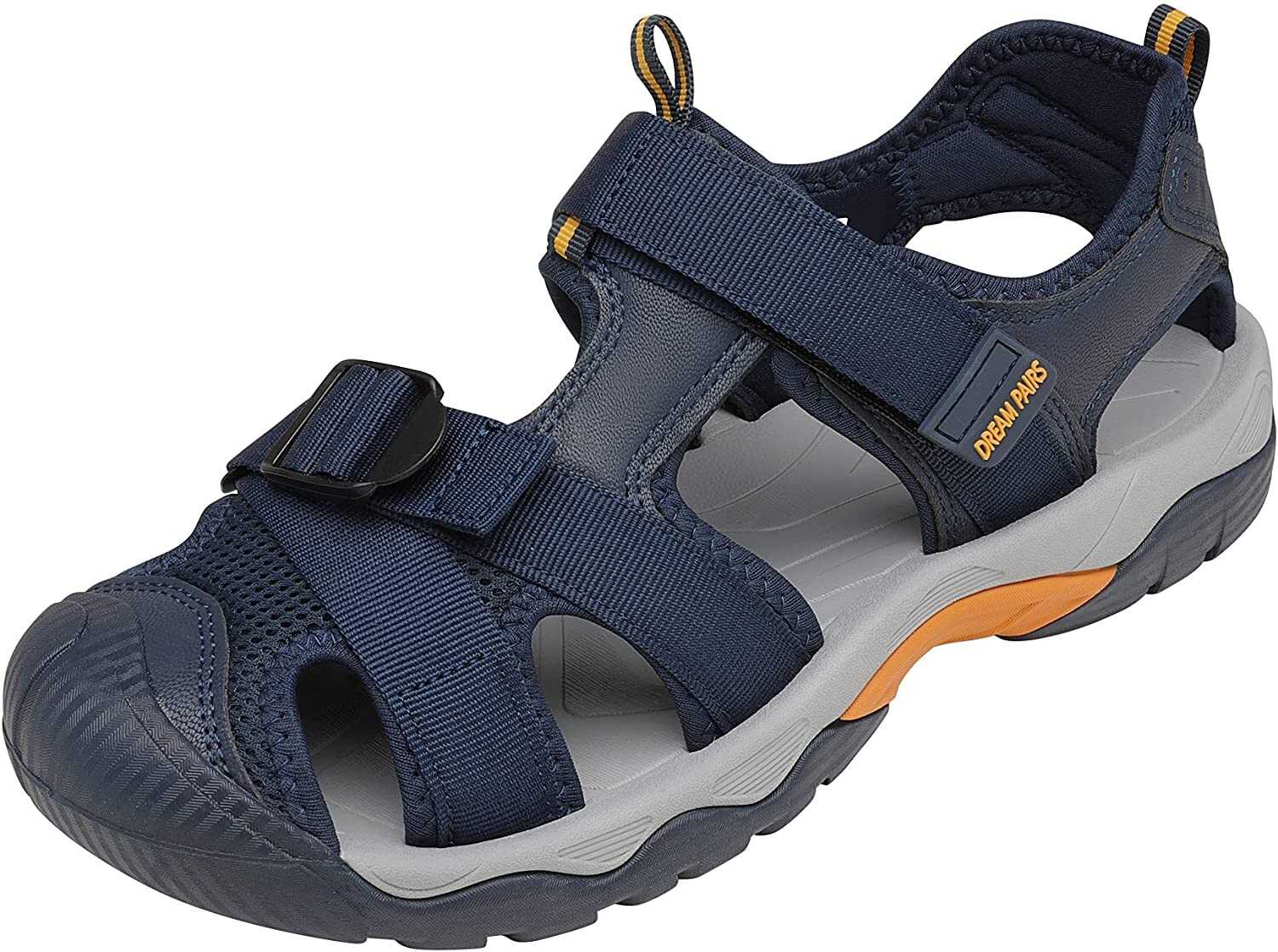 DREAM PAIRS Men’s Sport Outdoor Hiking Sandals Closed Toe Athletic Adventure Bea
