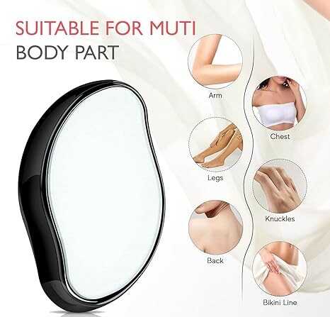 Crystal Hair Eraser for Women and Men, Magic Hair Eraser Crystal Hair Remover, Painless Exfoliation Hair Removal Tool for Arms Legs Back - Fast & Easy, Reusable & Washable, Portable Epilator