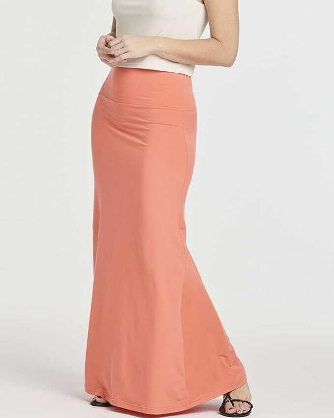 Real Essentials 3 Pack: Women's Ultra-Soft Flowy Maxi High Waisted Long Skirts (Available in Plus Size)